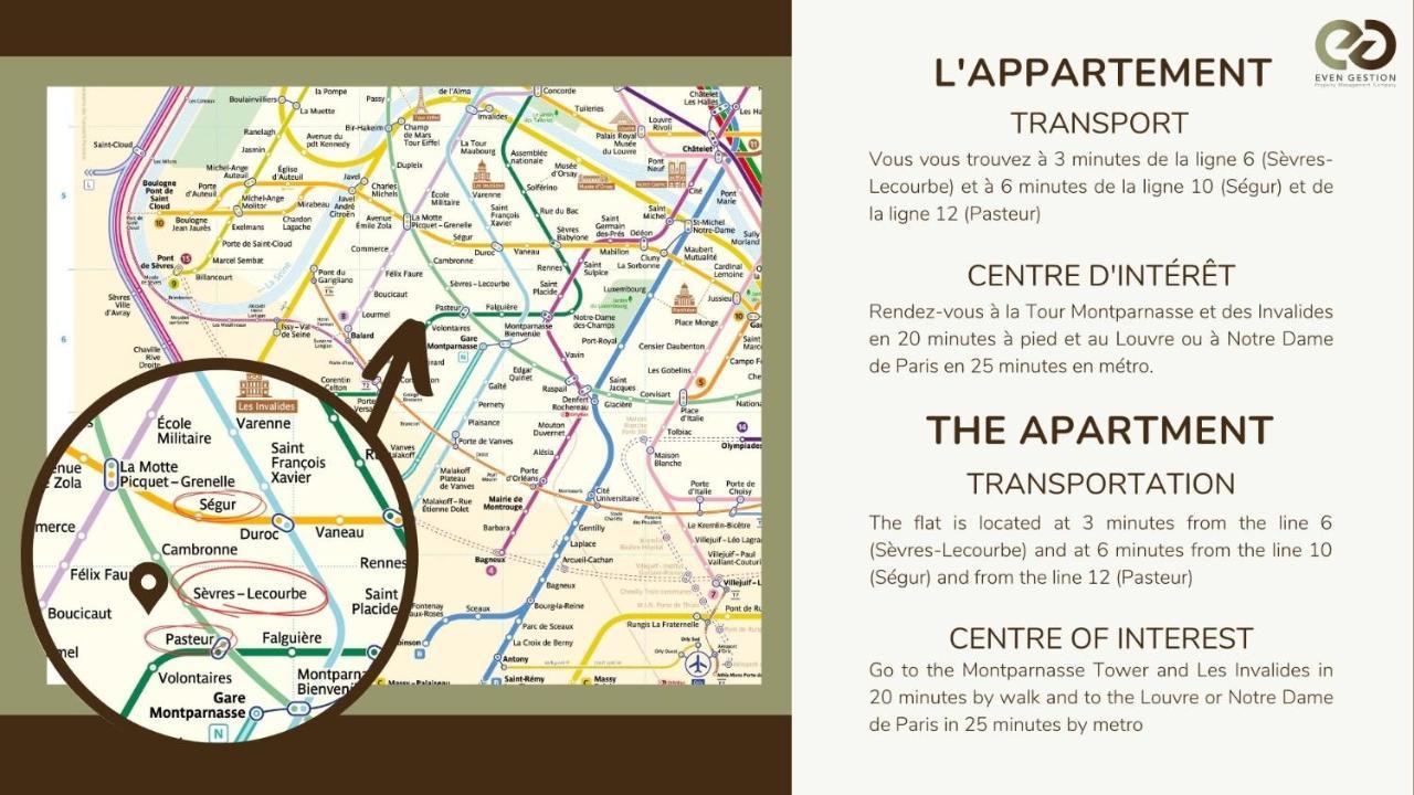 Apartment 01#duplex 4pers#sevres-lecourbe#necker Paris